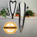 Royal Midnight Black Beaded Jewelry Set